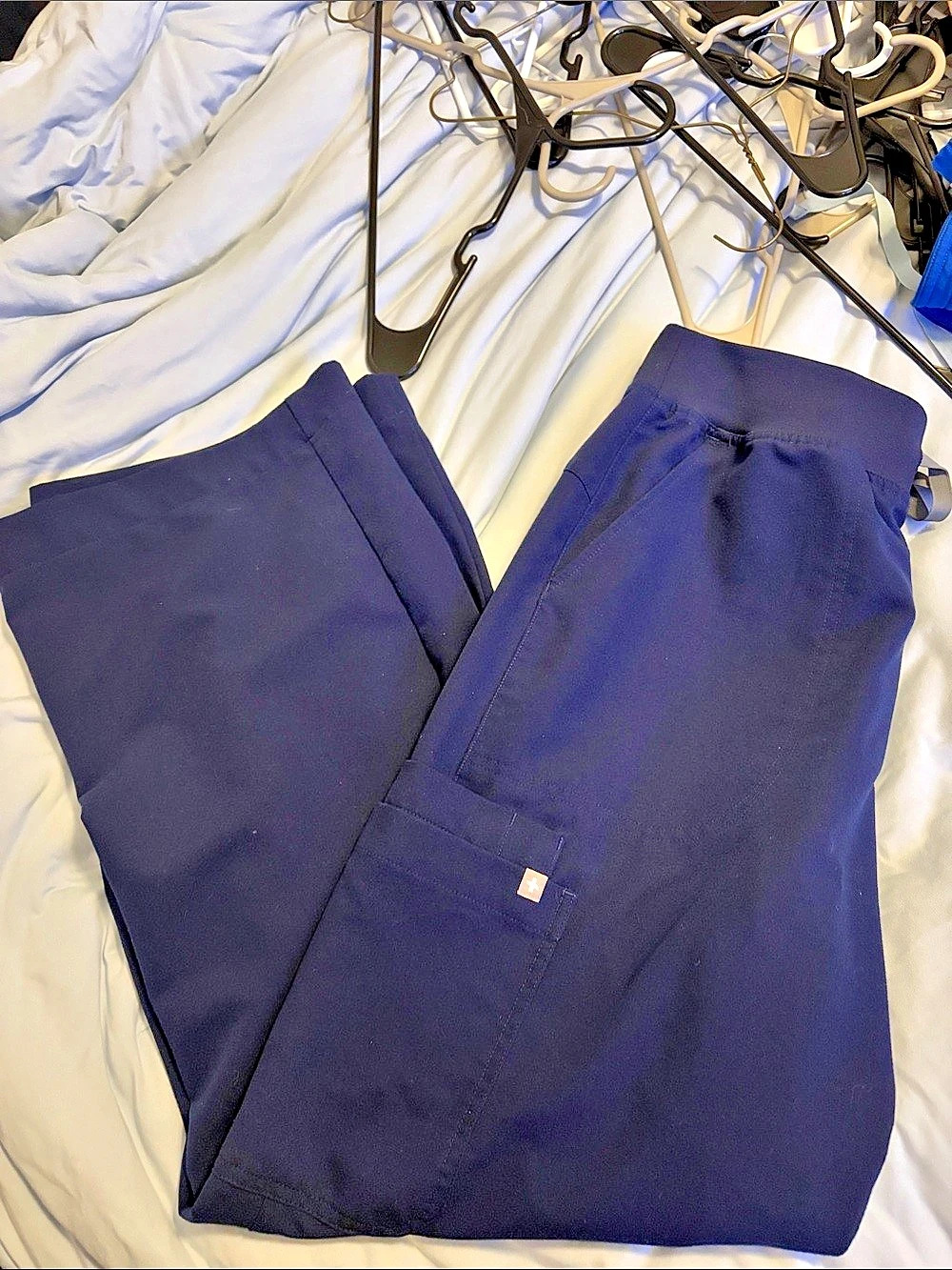 FIGS Technical Collection straight-leg pants Straight-Leg Pants in navy Blue Siz
